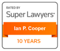 Super Lawyers 10 Years badge