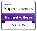 Super Lawyers 5 years badge