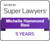 Michelle Basi Super Lawyers 5 years badge