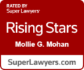 Mollie Mohan Rated by Super Lawyers Rising Stars badge