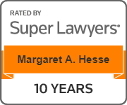 SuperLawyers badge - Margaret Hesse recognized for 10 years